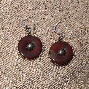 Beautiful Red Jasper Earrings